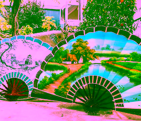 Chang Son Fan & Bamboo Dragonfly Village
